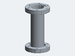 CF 2.75″ full nipple (FN-0275) 3D model