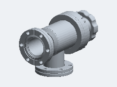 CF 2.75″ angle valve (SAV0150MVCF) 3D model